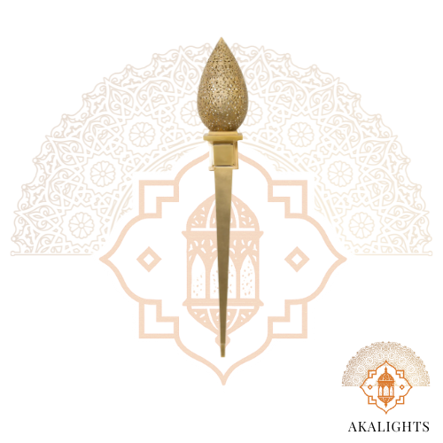 Moroccan wall torch lamp