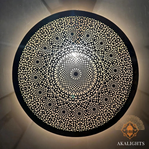 Moroccan Round Wall Sconce - Flush  Ceiling Light ML906