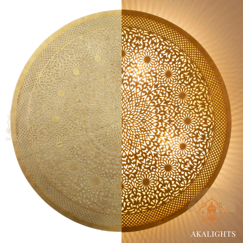 Moroccan Round Wall Sconce - Flush  Ceiling Light ML905