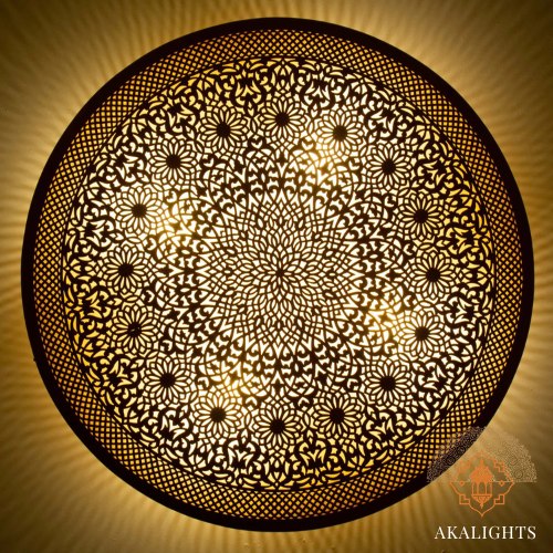 Moroccan Round Wall Sconce - Flush  Ceiling Light ML905
