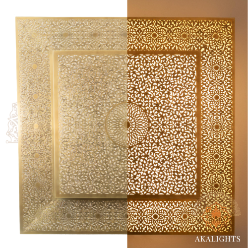 Moroccan Square Wall Sconce - Flush  Ceiling Light ML915