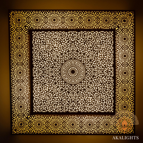 Moroccan Square Wall Sconce - Flush  Ceiling Light ML915