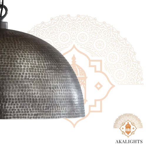 Moroccan Brass Dome Ceiling Light